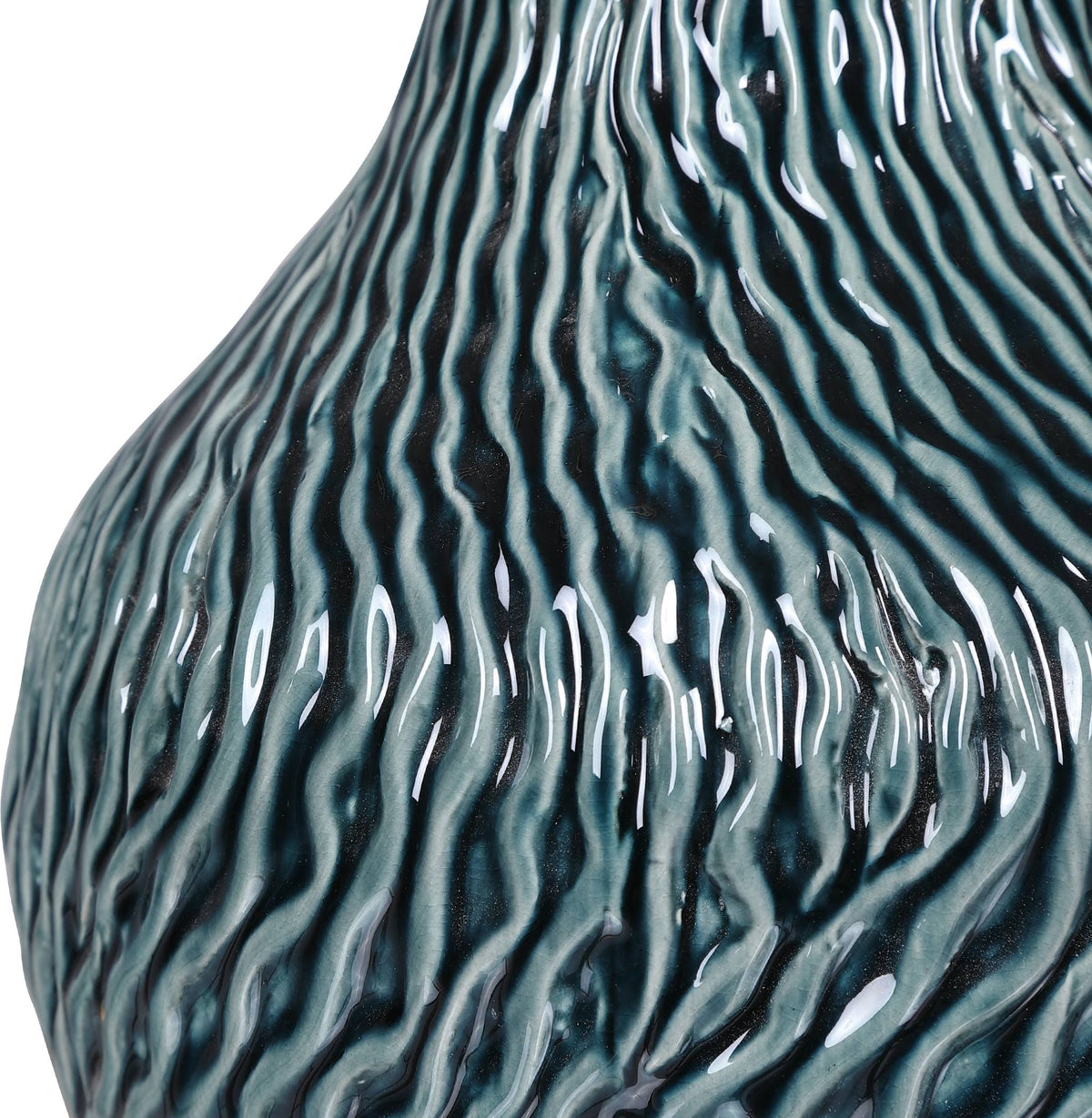 Dark Teal Bottles Set of 2 X51535