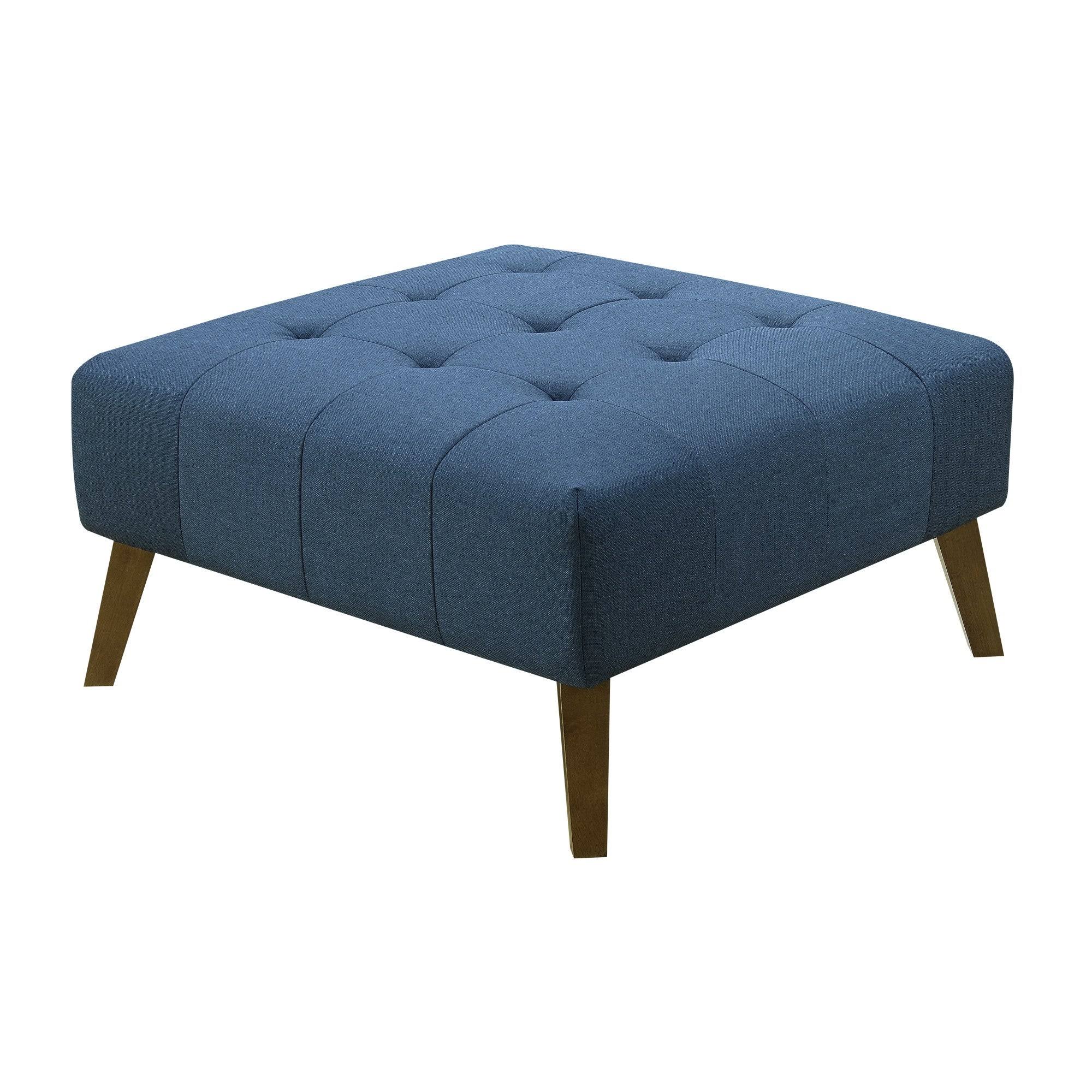 Gray Tufted Ottoman U701
