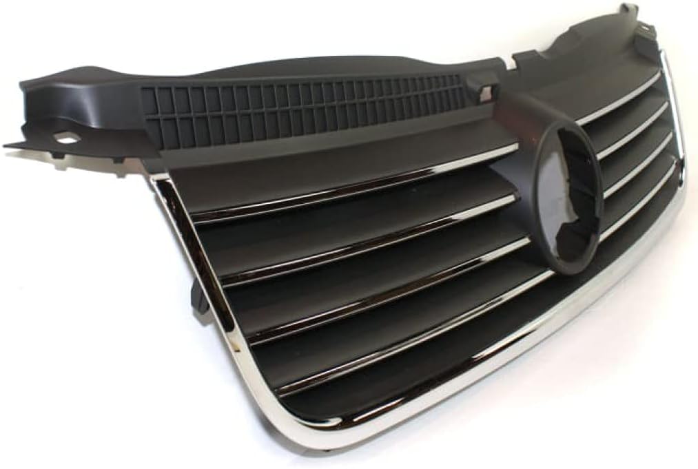 Black Shell & Insert Grille Assembly with Chrome Molding Z346839