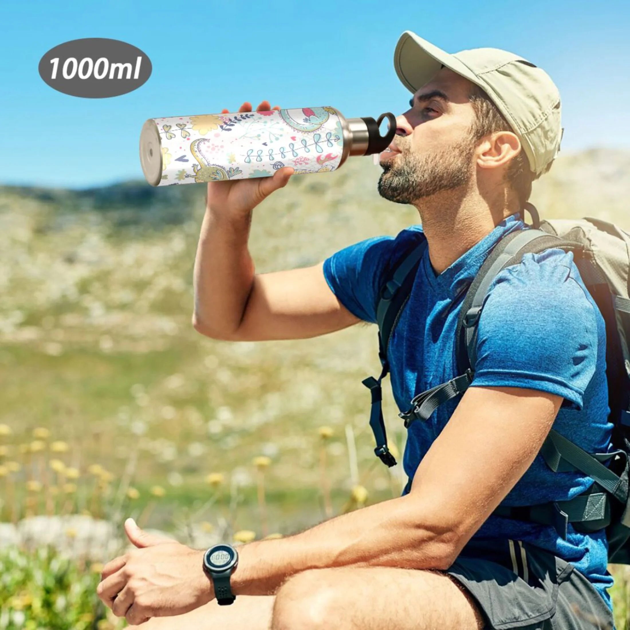 Stainless Steel Insulated Water Bottle with Straw Lid U517017