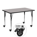 Grey Rectangular Activity Table T483