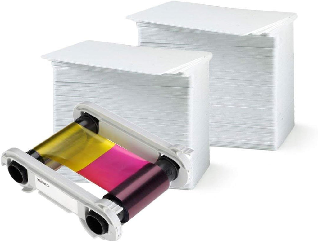 300 Prints YMCKO Color Ribbon with PVC Cards V510
