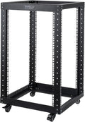 Black 18U Open Frame 19-inch Server Rack E15898