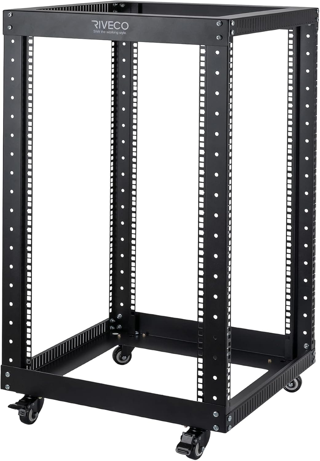 Black 18U Open Frame 19-inch Server Rack E15898