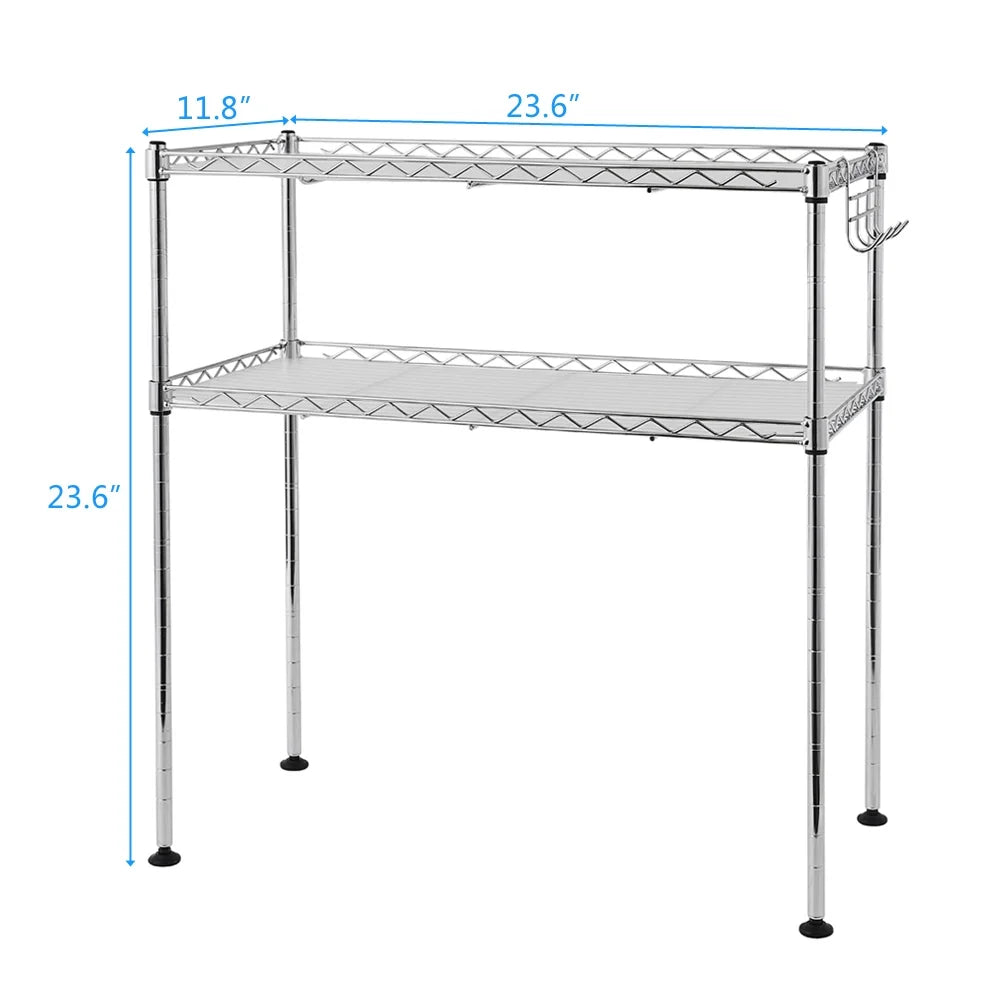 2-Tier Microwave Oven Rack Shelving Unit G586406