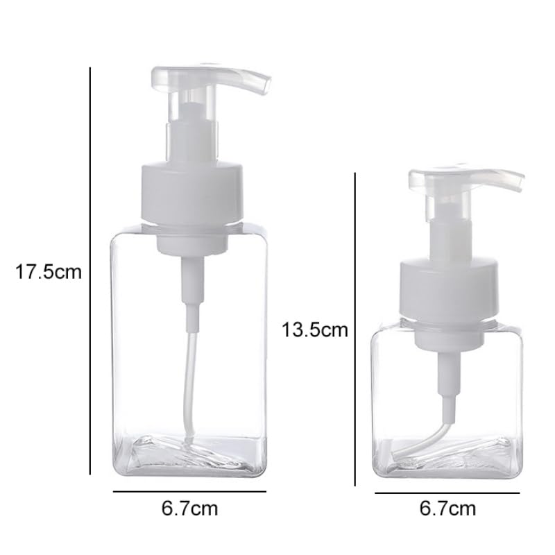 2PCS Refillable Foaming Soap Dispenser Pump Bottle Plastic 250ml B885632