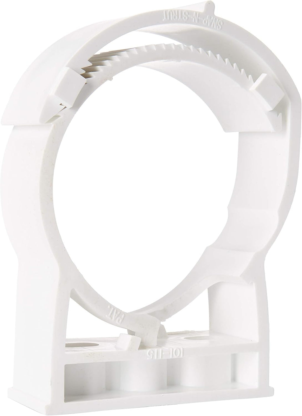 White 10 Pack Surface Mount Polypropylene Pipe Hanger for 4 Inch Pipe O1444