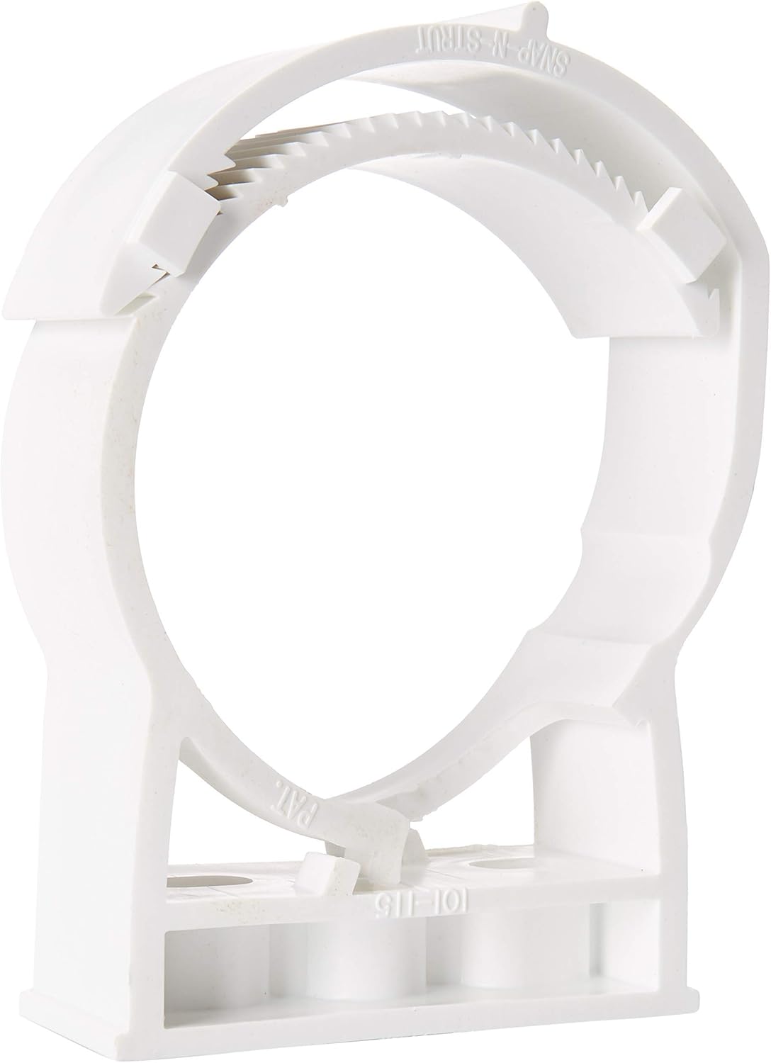 White 10 Pack Surface Mount Polypropylene Pipe Hanger for 4 Inch Pipe O1444