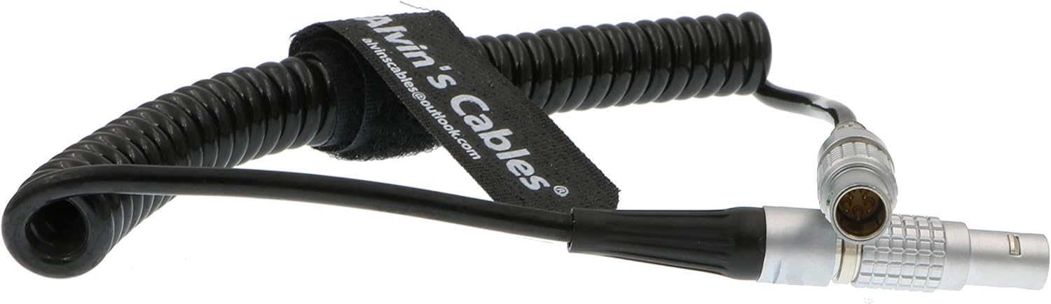 5 Pin Male to 5pin Timecode Coiled Cable Pack of 2 F207289