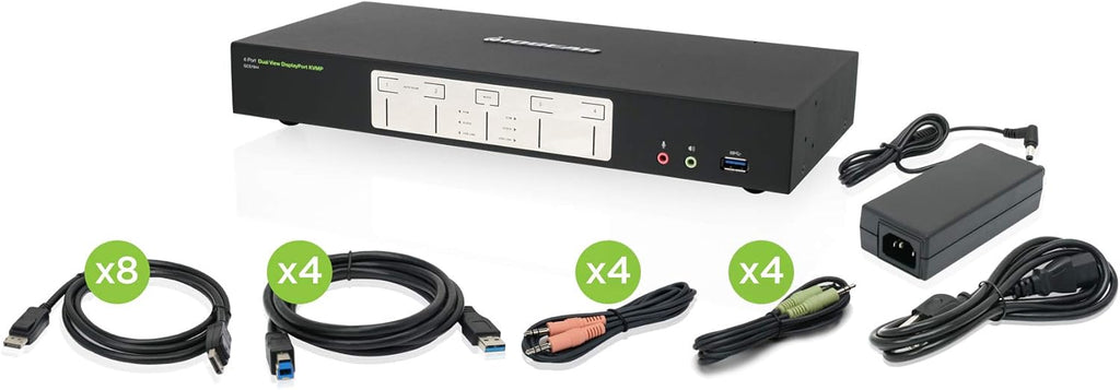 2-Port HDMI KVM Switch with Cables and Audio, Black F68764