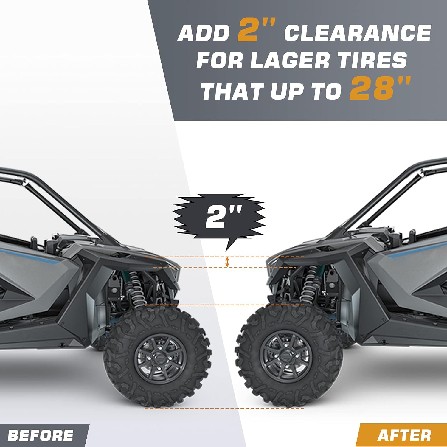 UTV Front & Rear Full Suspension Lift Kit for Kawasaki Teryx 750 800 K189