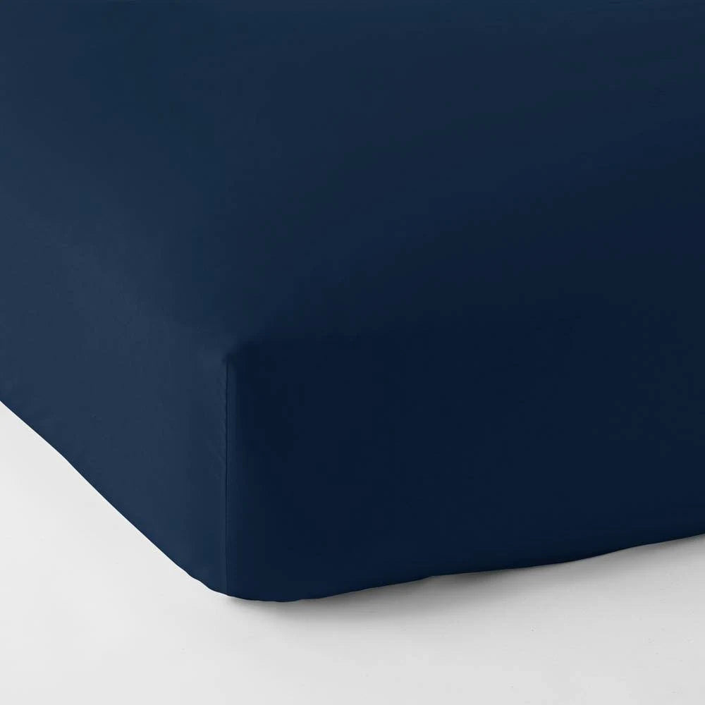 Midnight Blue Supima Cotton Sateen California King Fitted Sheet R86013