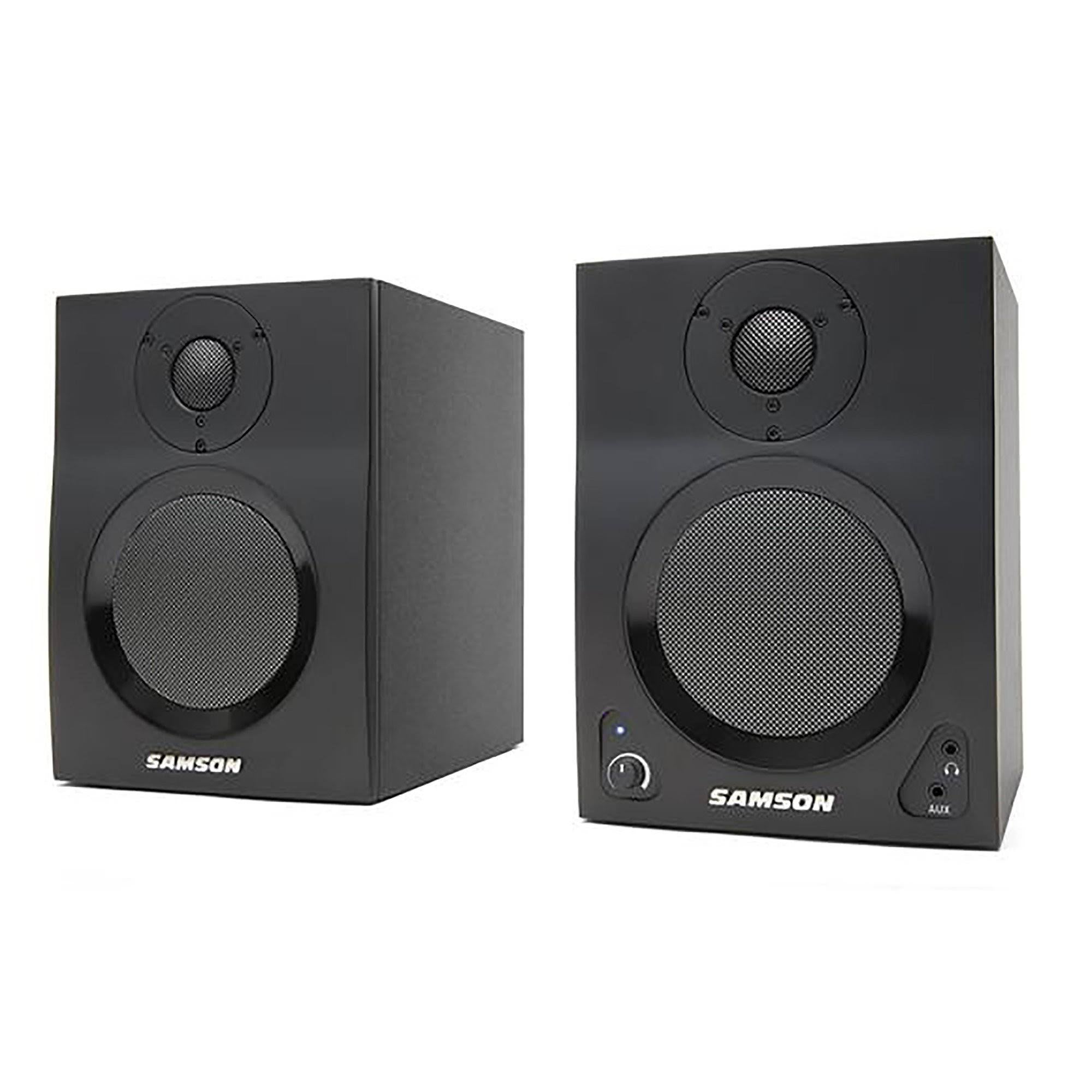 Black Satin 2-Way Monitor Speakers, Pair Q23863