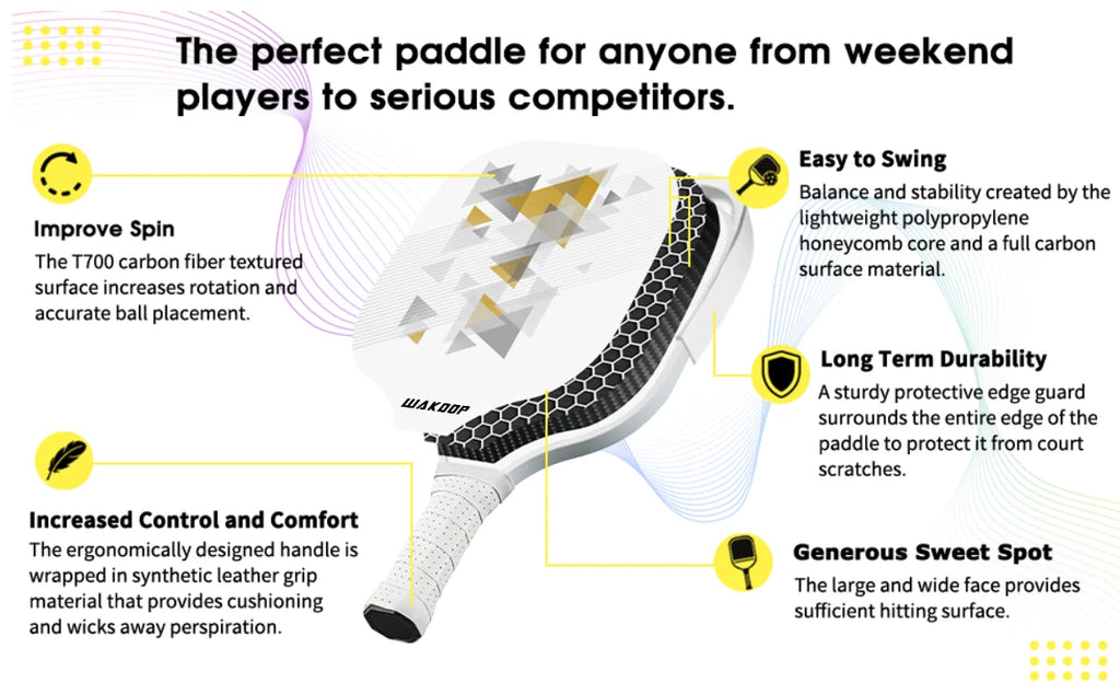 Composite Pickleball Paddle with Cover H607104