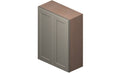 2 Doors 2 Shelves Wall Cabinet High-Density Fiberboard T437281
