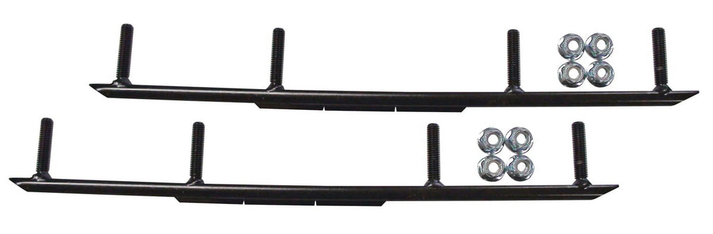 Orange MTX Snowmobile Skis with 6" Round Bars Complete Kit J342080