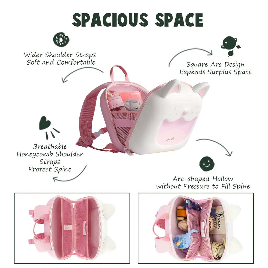 Sweetheart Kitty Waterproof Kids Backpack O7461
