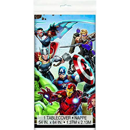 Avengers Birthday Decorations Plates Napkins Cups Table Cover Banner Plastic Cutlery Serves P250621