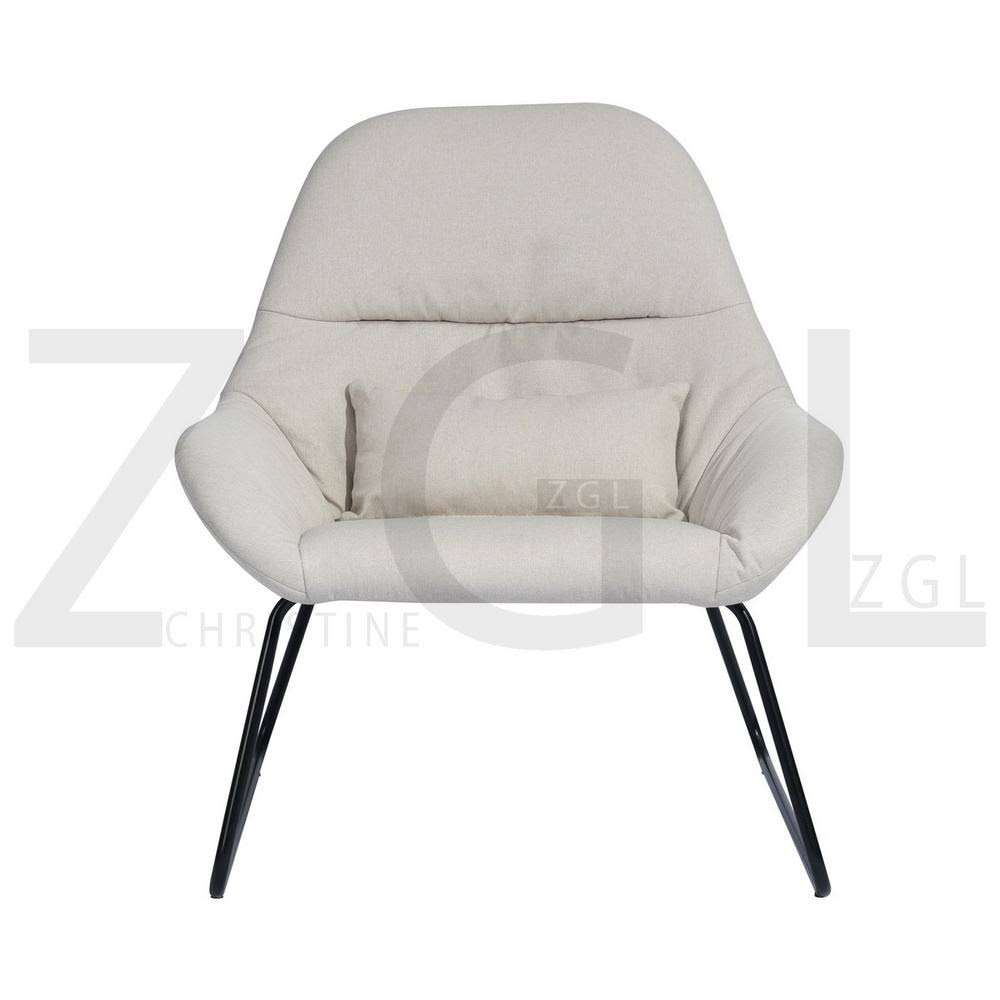 Beige Leisure Chair with Armrest O67910