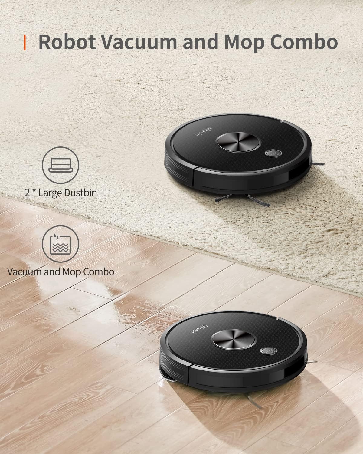 Robot Vacuum and Mop Combo, 3000Pa Suction G199804