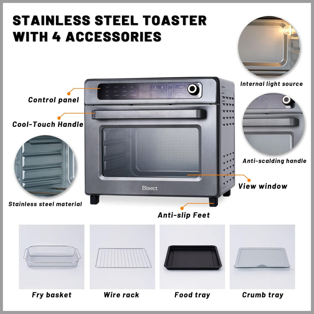 12-in-1 25QT Stainless Steel Air Fryer Toaster Oven L495001