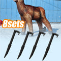 8 Sets Heavy Duty Tent Stakes Replacement Black Gardening Pegs J28041