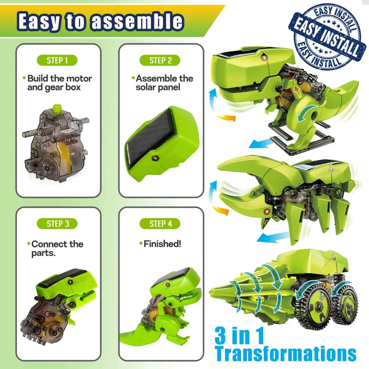 3 in 1 Solar STEM Robot Building Kit for Kids Ages 8 9 10 11 12 U7258