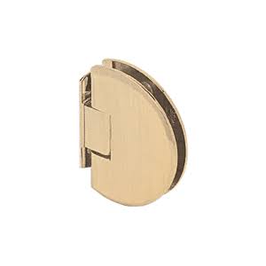 Satin Brass Wall Mount Flush Back Plate Hinge Q176