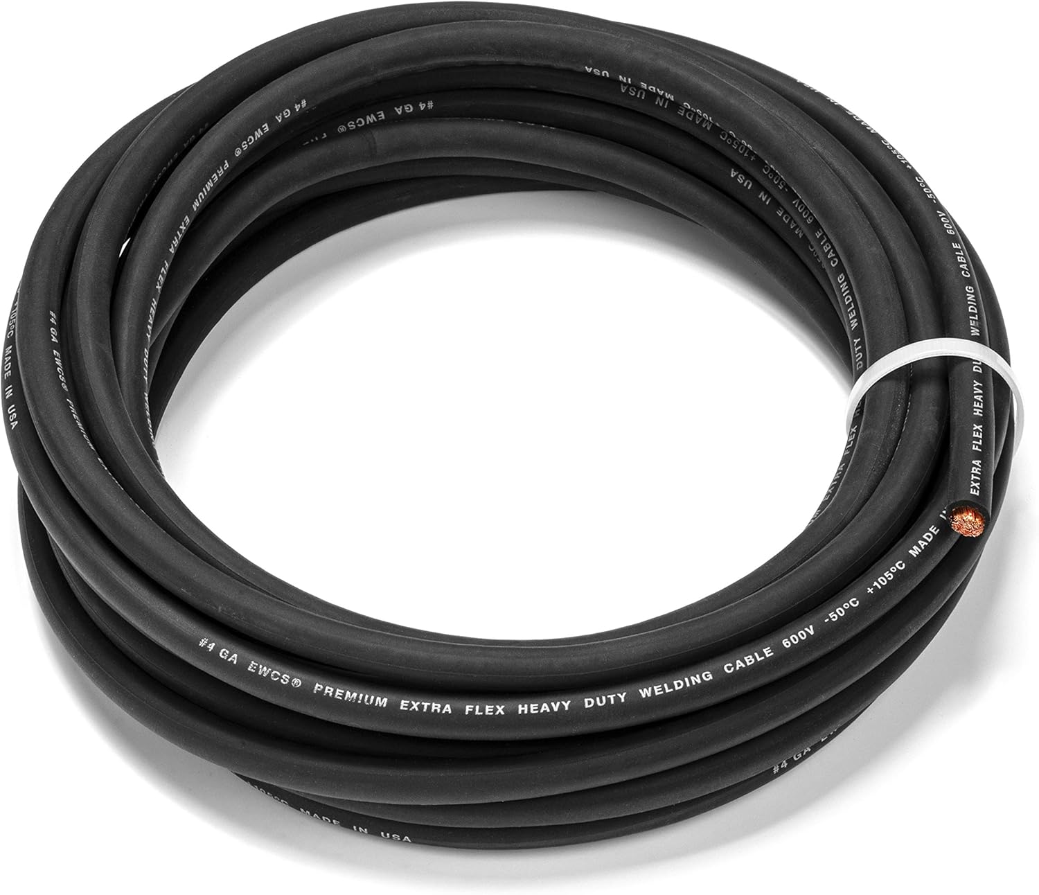 30 Feet Black 4 Gauge Welding Cable I904