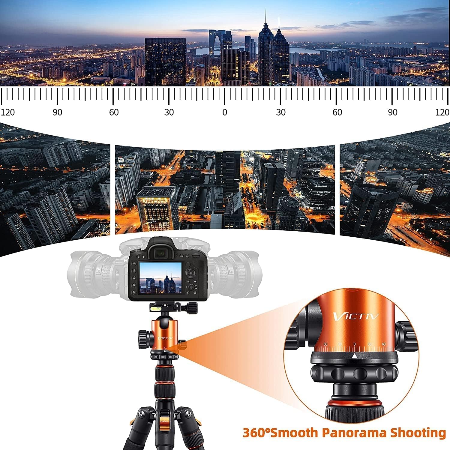 Aluminum Tripod with 360 Degree Ball Head R98944