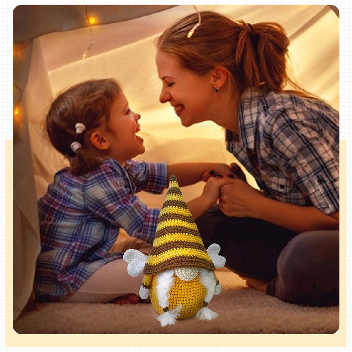 2 Pcs Plush Doll Home Decor Q840