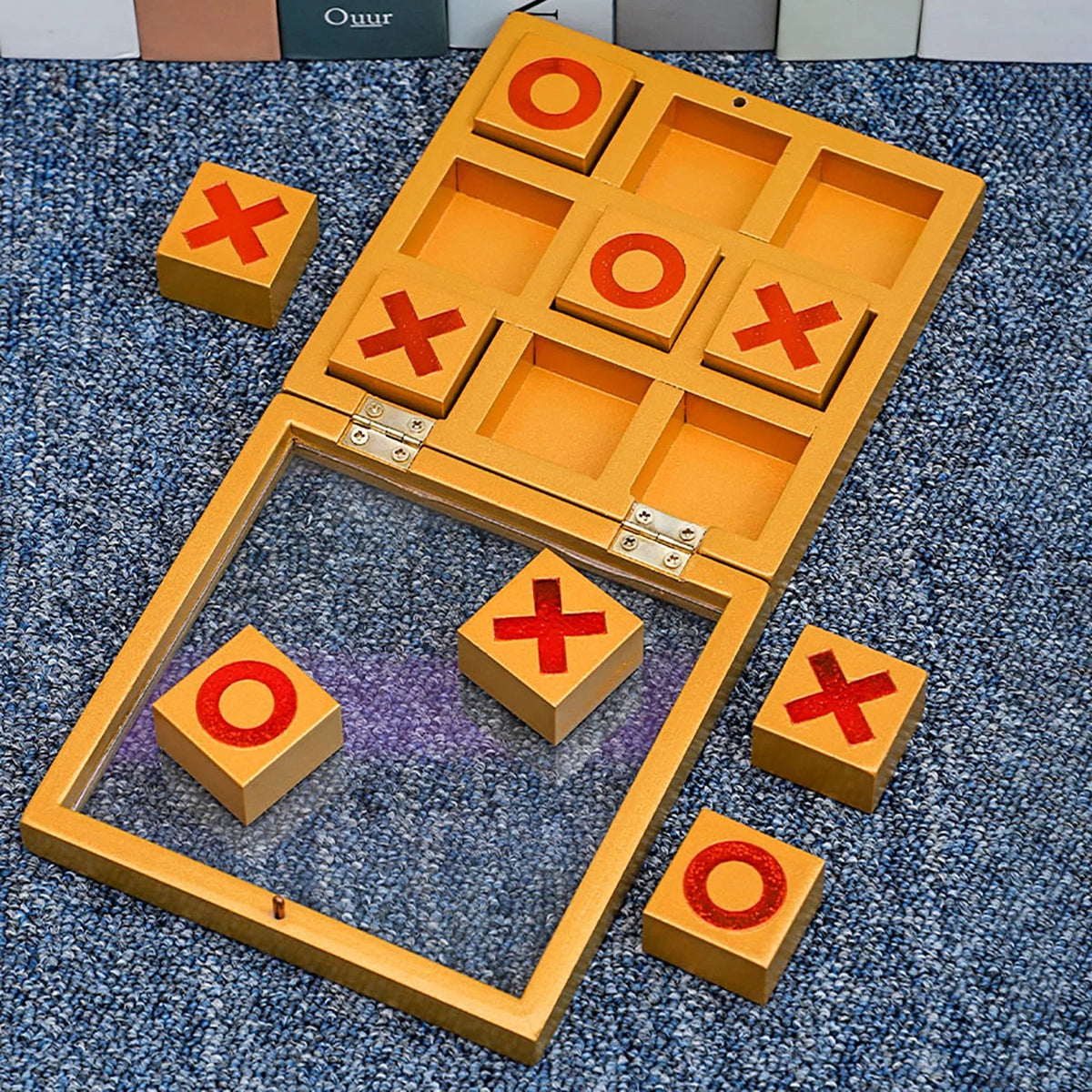 Wooden Tic Tac Toe Coffee Table Decor K493
