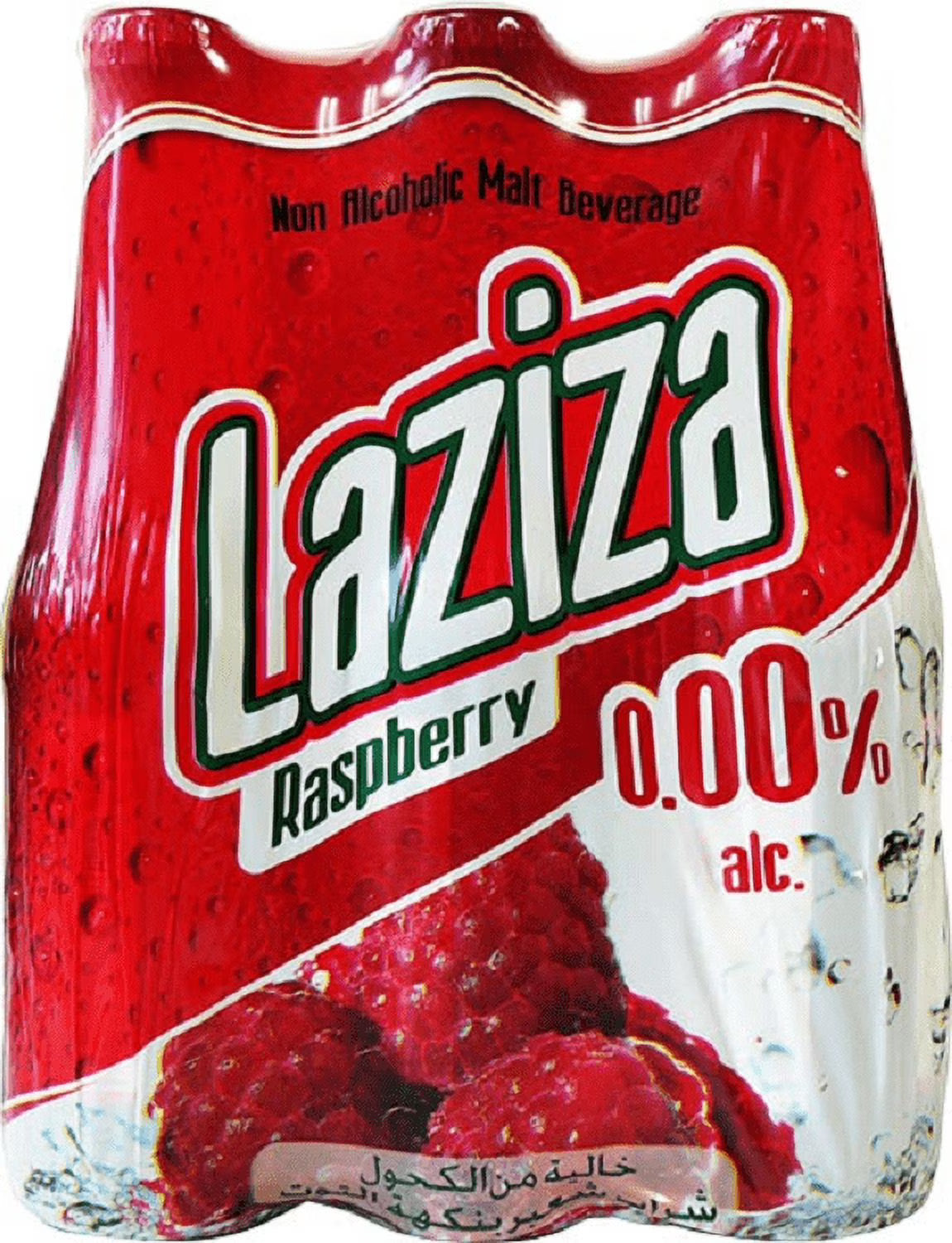 Raspberry Flavor Non Alcoholic Malt Beverage, 24-Pack 8.45 fl. oz. Bottles U66317