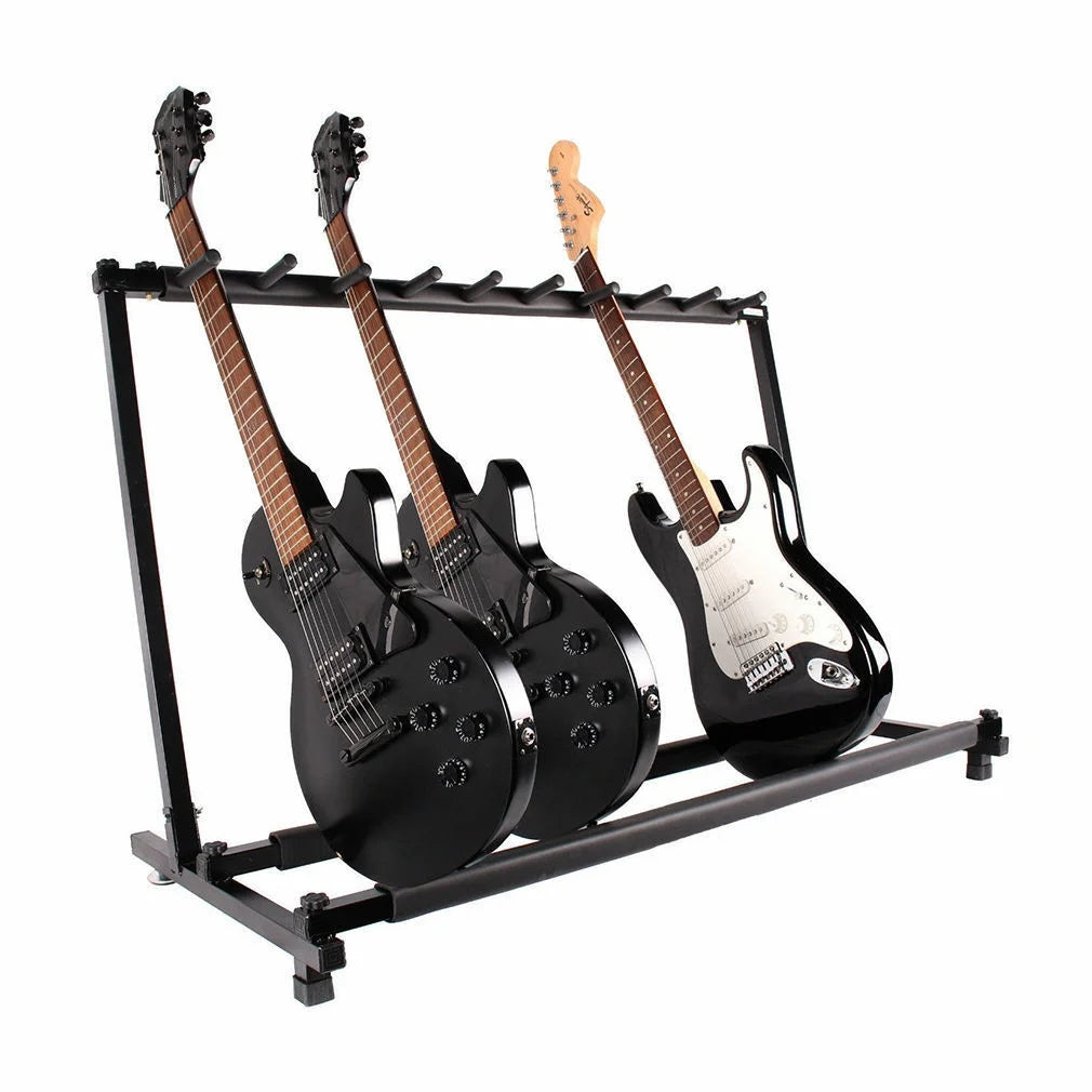 Triple Folding Guitar Bass Holder Rack Stand R242