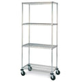 4-Shelf Mobile Cart Chrome S793150