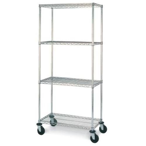 4-Shelf Mobile Cart Chrome S793150