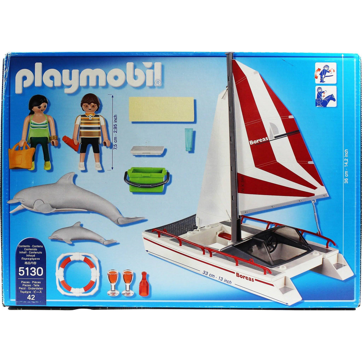 Catamaran with Dolphins H96848