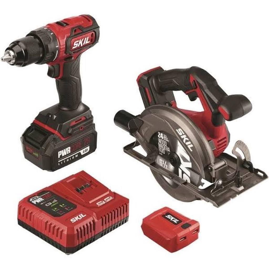 20V Brushless Cordless Drill Driver / Circular Saw Combo Kit J1819