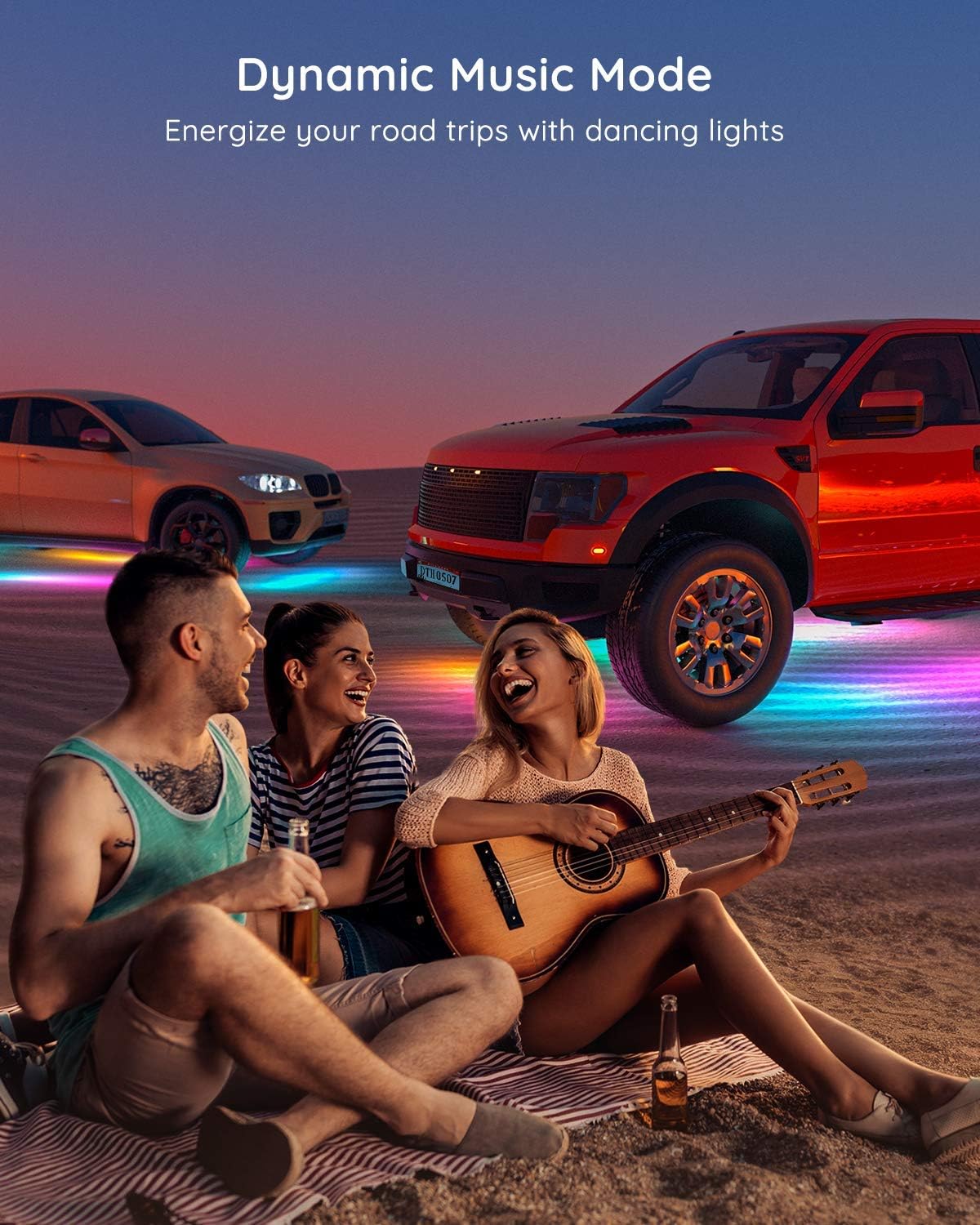 Smart Under Car Lights with App Control, RGBIC, Pack of 2 M880699