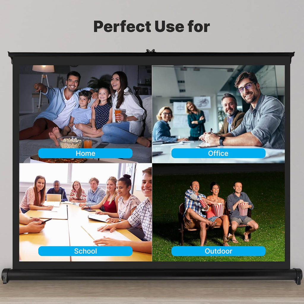 40 Inch Portable Projector Screen with Stand F9222