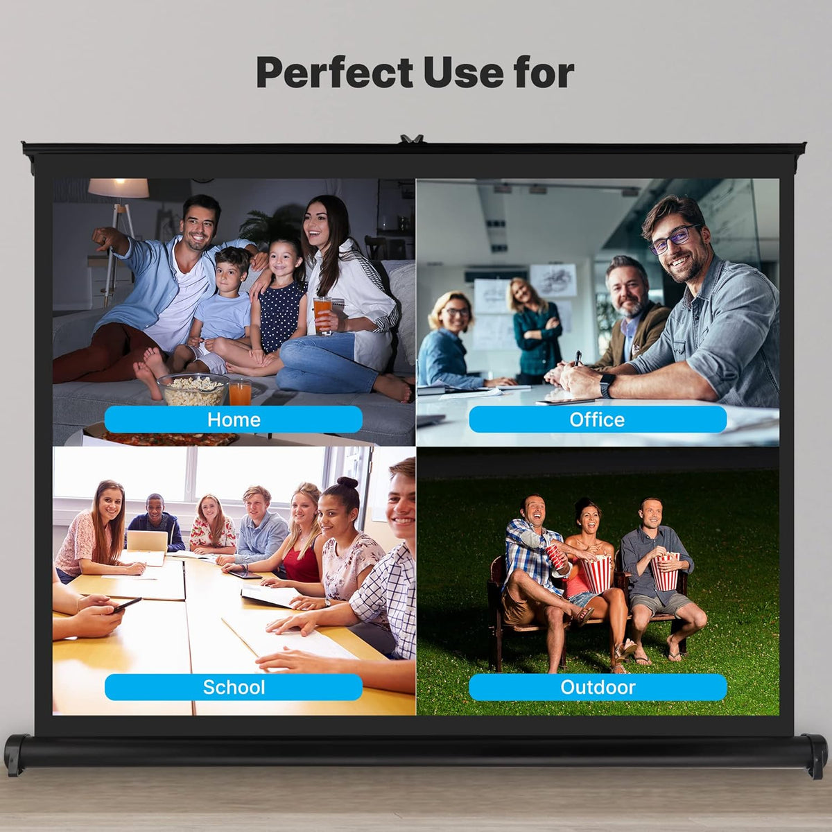 40 Inch Portable Projector Screen with Stand F9222