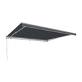 12 ft. Gun Metal Gray Retractable Awning with Remote G493