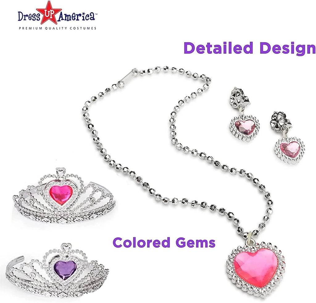 Princess Dress Up Set with Shoes, Crown & Jewelry S588