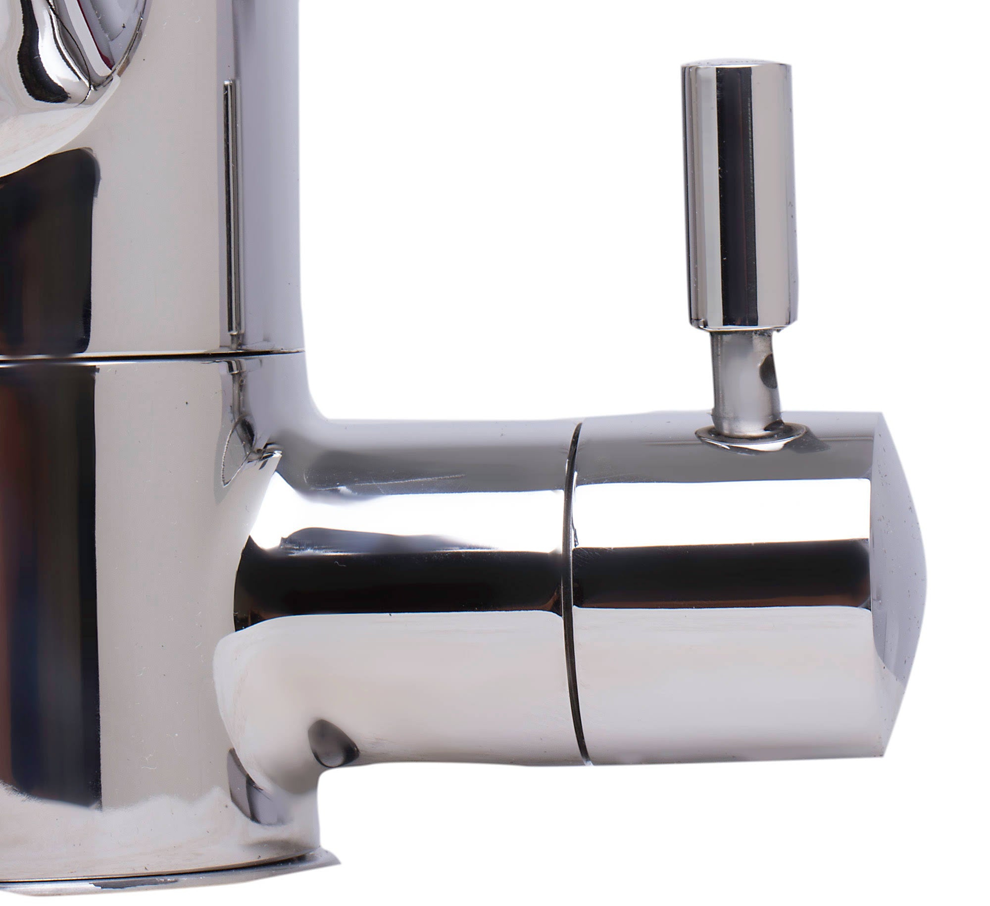 Solid Polished Stainless Steel Kitchen Faucet with Built in Water Dispenser P846