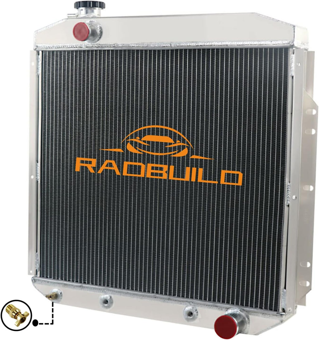4 Row Aluminum Radiator for Ford F-100 F-250 F-350 Pickup Truck A5865