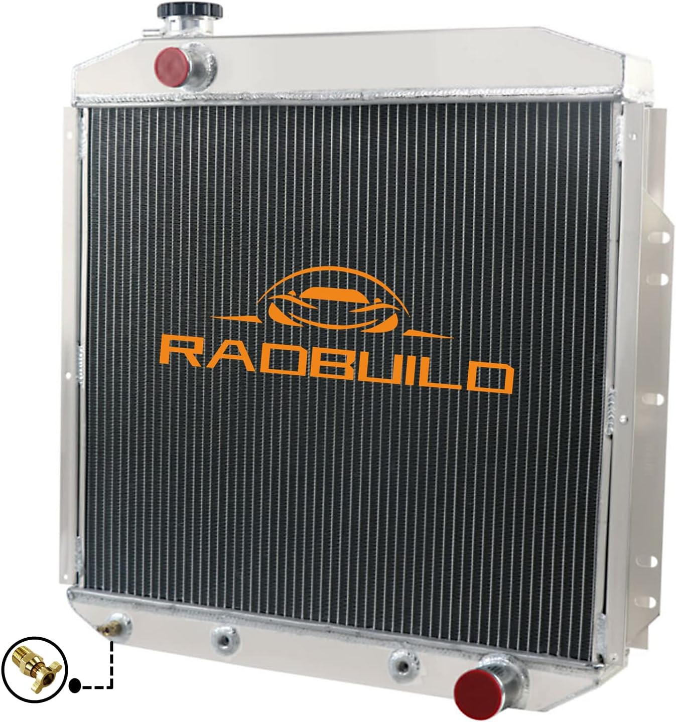 4 Row Aluminum Radiator for Ford F-100 F-250 F-350 Pickup Truck A5865