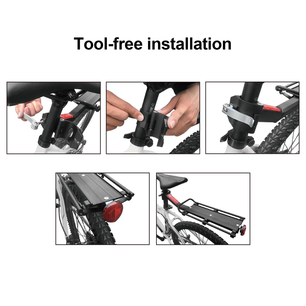 Aluminium Alloy Bike Cargo Rack with Reflector R406765