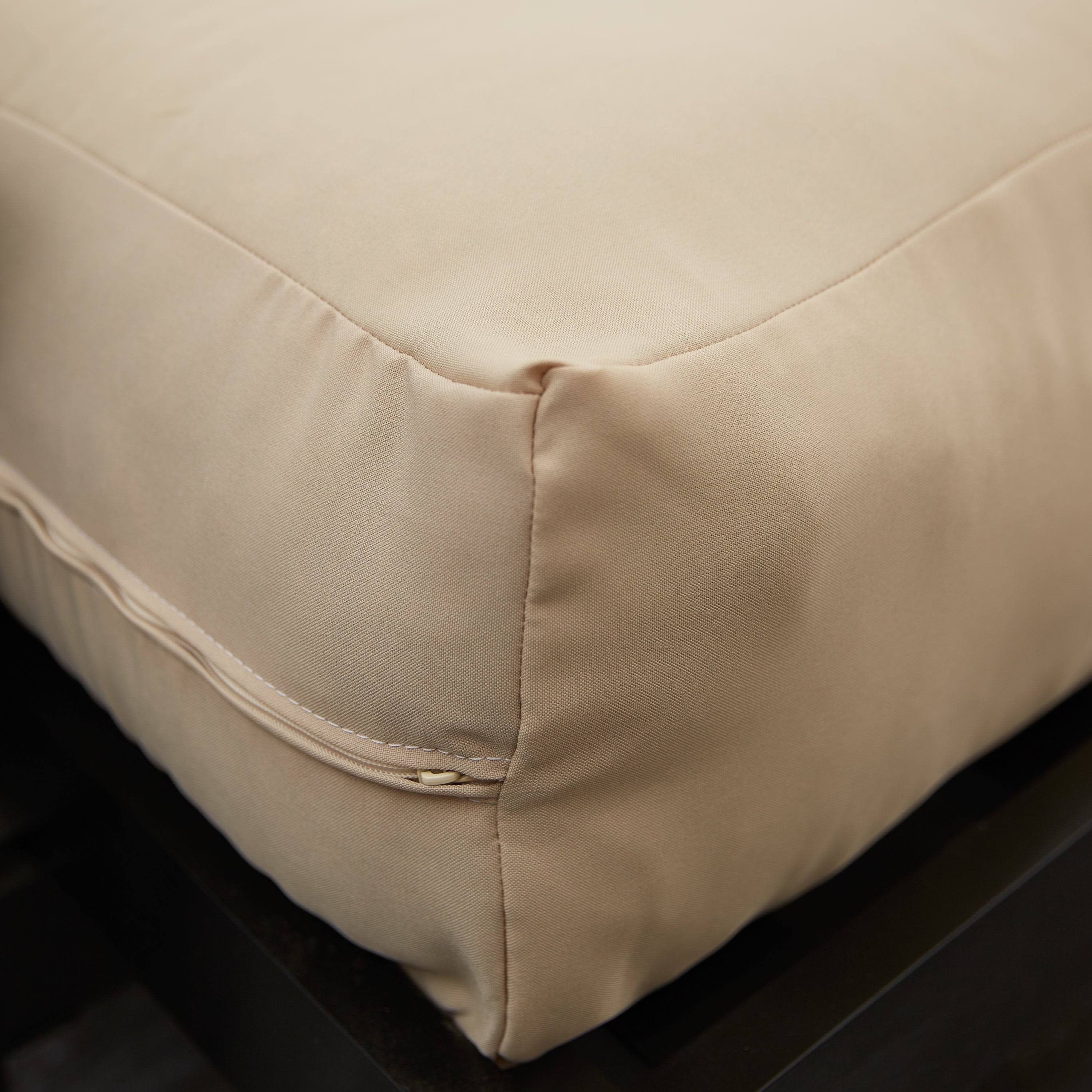 Khaki Suede Gel Memory Foam Futon Mattress Y936