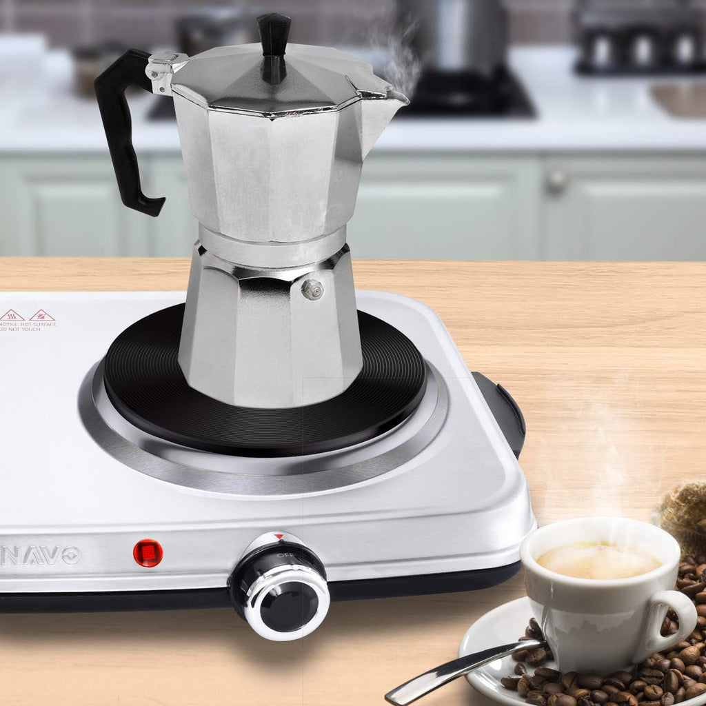 1800W Stainless Steel Electric Double Burner Hot Plate S388334