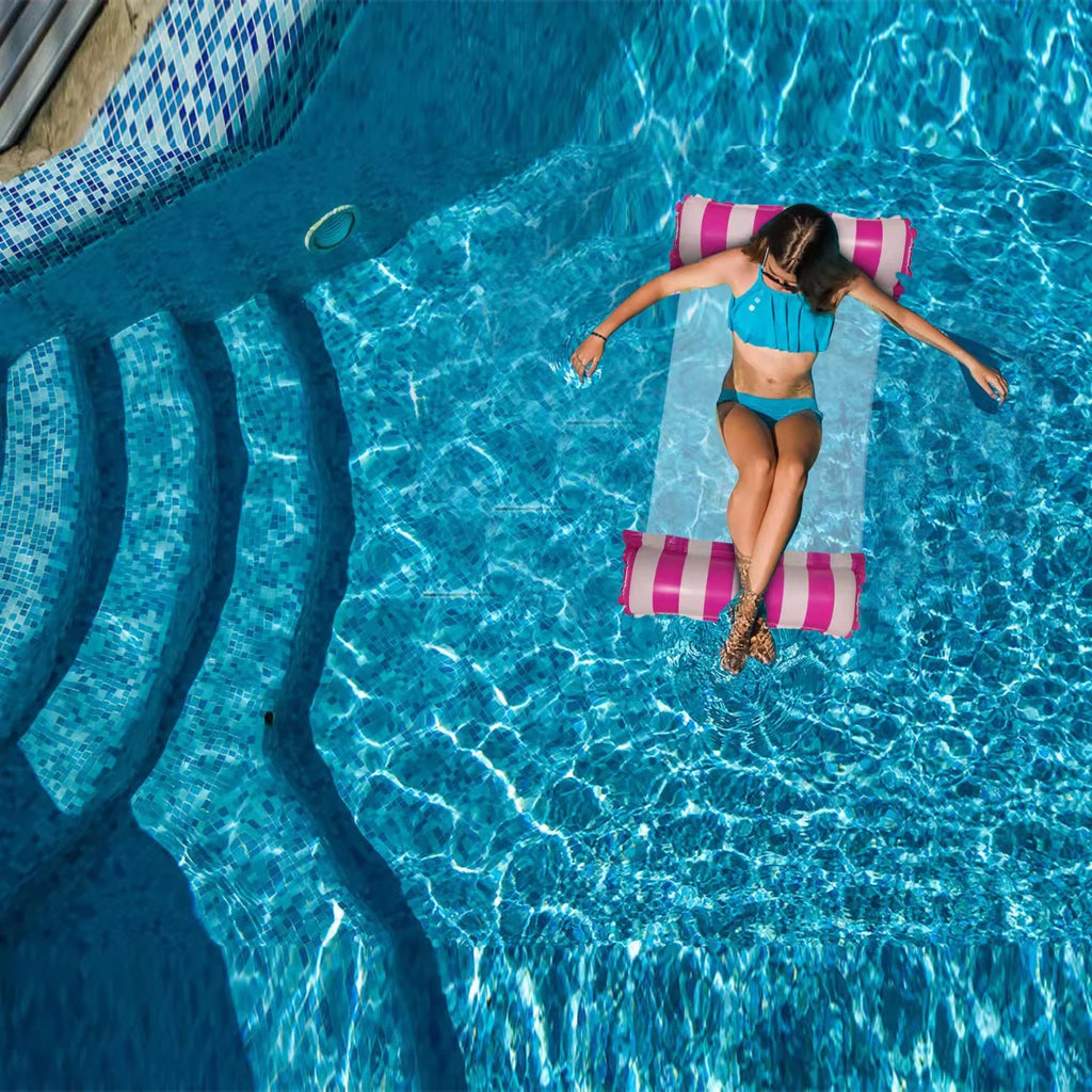 2 Pack Inflatable Pool Hammock with Air Pump N807819